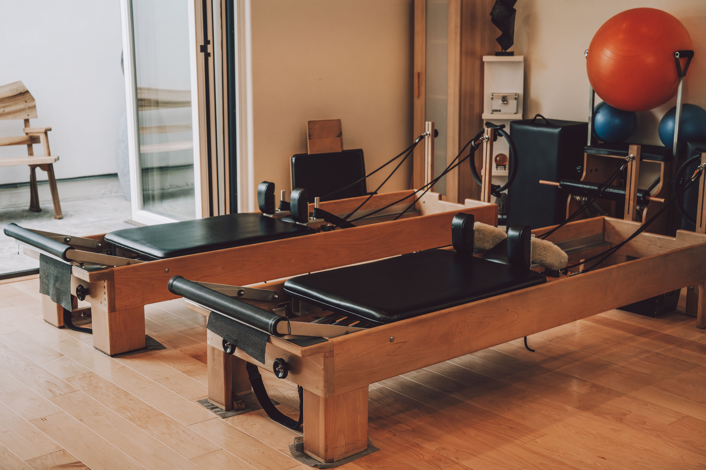 Pilates reformers at Movement Oasis La Jolla